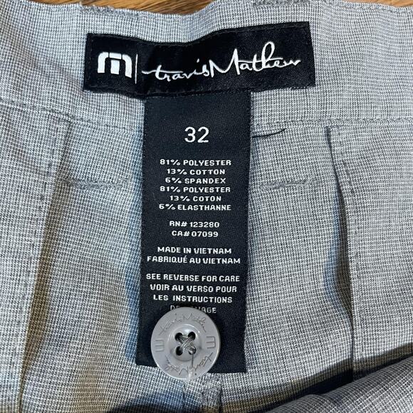 Travis Mathew Beck Shorts Mens 32 Gray Modern Fit Golf Performance Stretch - Picture 3 of 10